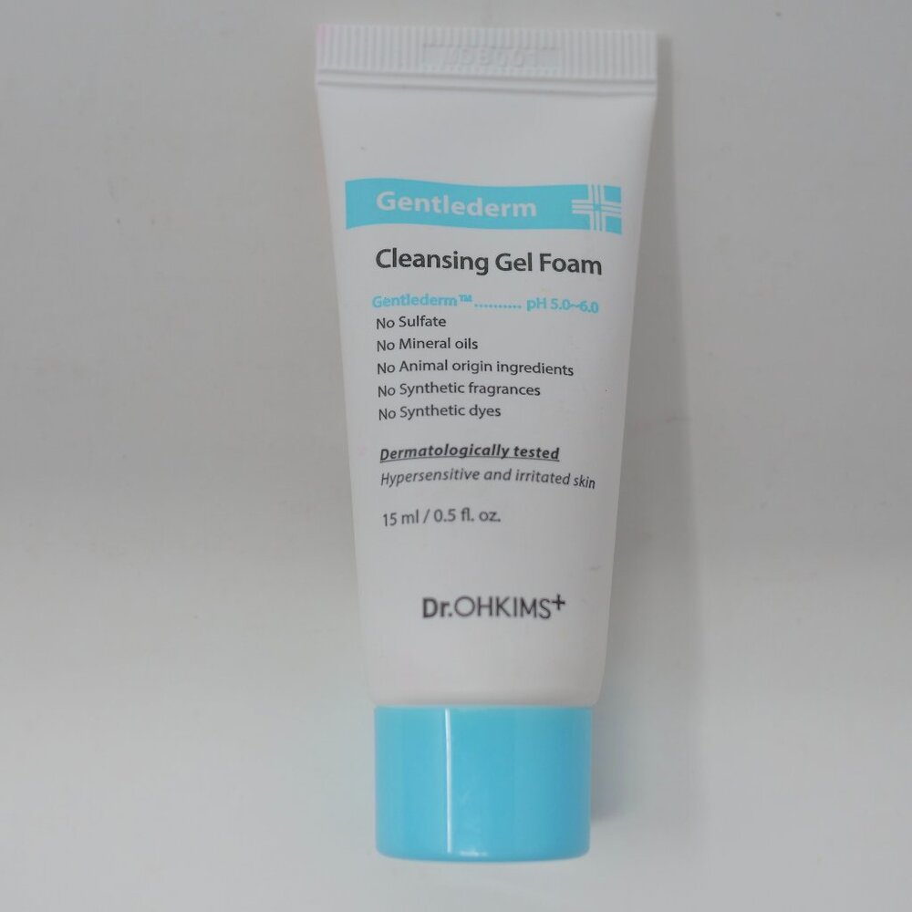 Dr Ohkims+ Gentlederm Cleansing Gel Foam Face Wash Travel .5 fl oz 15ml New